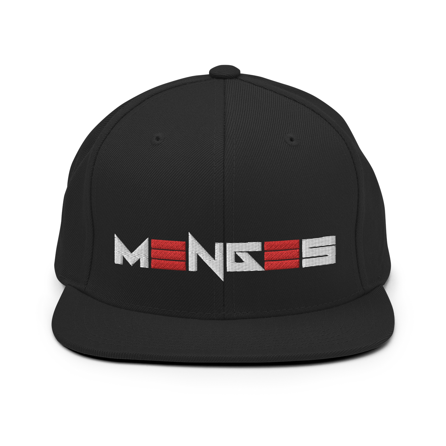 Menges Red Stripe Flat Brim Hat