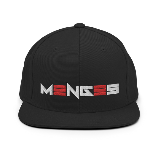 Menges Red Stripe Flat Brim Hat