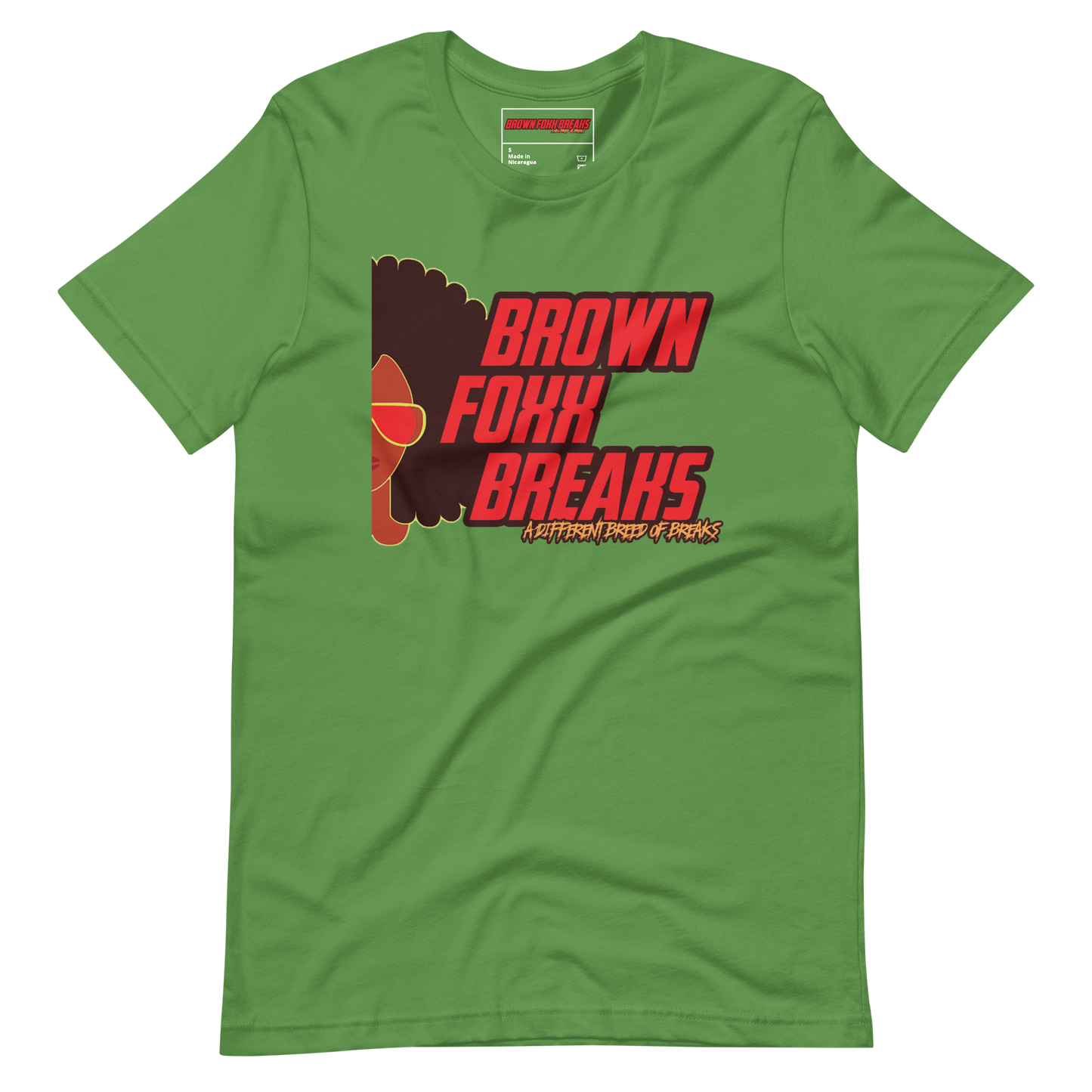 Green Iconic Brown Foxx Breaks tee