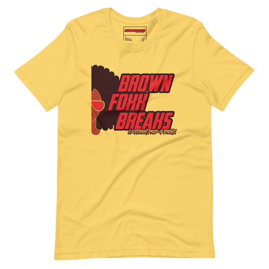 Yellow Iconic Brown Foxx Breaks tee