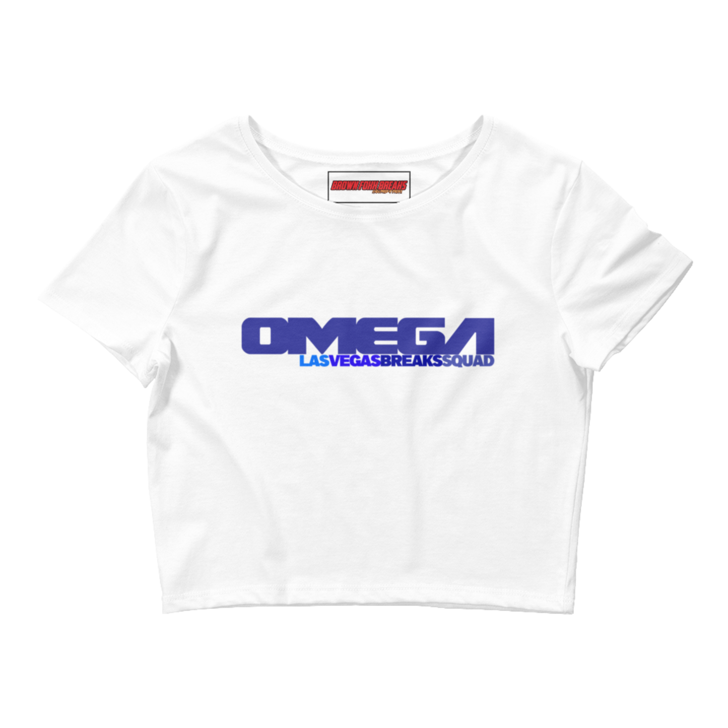 OMEGA Las Vegas Breaks Squad Crop Tee